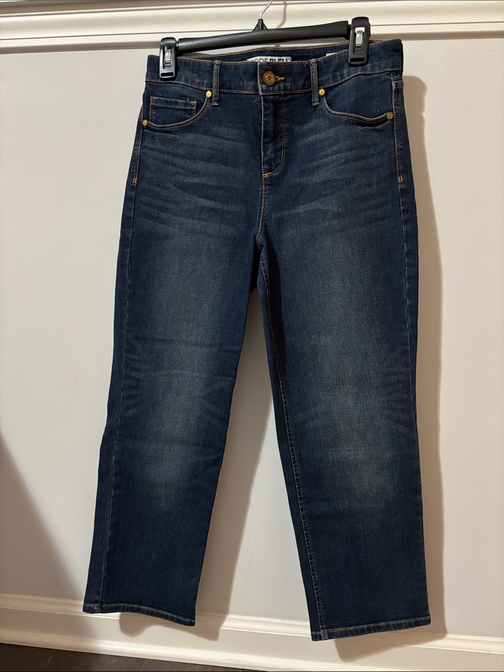 Code Bleu High Rise Straight Ankle Jeans